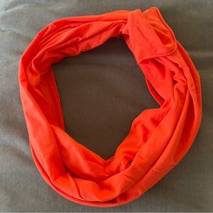 Brand new orange cotton scarf